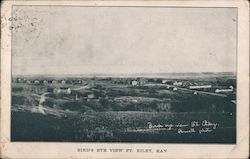 Bird's Eye View Fort Riley, KS Postcard Postcard Postcard