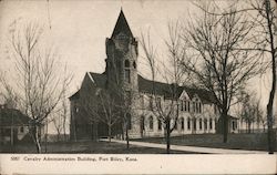 Calvary Administration Building, Fort Riley, Kans. Postcard