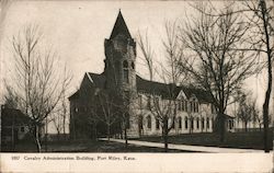 Calvary Administration Building Fort Riley, KS Postcard Postcard Postcard