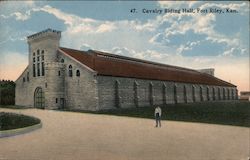 Calvary Riding Hall Fort Riley, KS Postcard Postcard Postcard