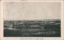 Bird's Eye View Fort Riley, KS Postcard Postcard Postcard