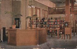 Interior Smith Library Junction City, KS Postcard Postcard Postcard