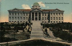 New Richardson Hall, Winfield, Kansas Postcard Postcard Postcard