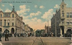 Looking East on 9th Avenue, Winfield, Kansas Postcard Postcard Postcard