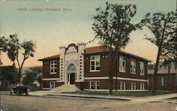 Public Library, Winfield, Kans. Postcard