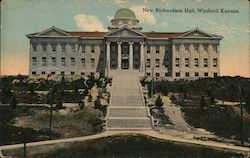 New Richardson Hall Winfield, KS Postcard Postcard Postcard