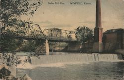 Baden Mill Dam Postcard