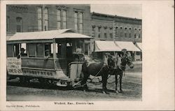 Electric Cars Winfield, KS Postcard Postcard Postcard