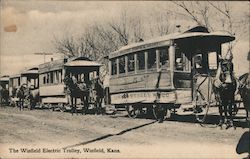 The Winfield Electric Trolley Postcard