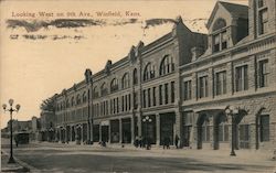 Looking West on 9th Avenue Winfield, KS Postcard Postcard Postcard