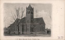 J.P. Baden Memorial Church Winfield, KS Postcard Postcard Postcard