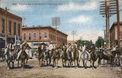 Frontier Day in the Streets Postcard