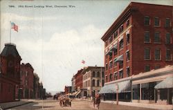 10th Street Looking West Postcard