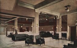 The Lobby, The Plains Hotel Postcard