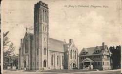 St. Mary's Cathedral Cheyenne, WY Postcard Postcard Postcard