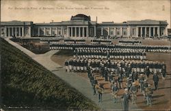 Full Battalion in Front of Barracks, Yarba Buena Island San Francisco, CA Postcard Postcard Postcard