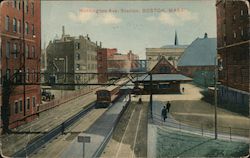 Huntington Ave. Station, Boston, Mass. Massachusetts Postcard Postcard Postcard