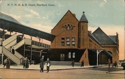 N.Y.N.H. & H. Depot Hartford, CT Postcard Postcard Postcard