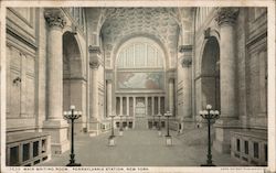 Main Waiting Room, Pennsylvania Station New York, NY Postcard Postcard Postcard