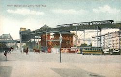 110th Station and Curve, New York New York City, NY Postcard Postcard Postcard