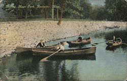 Boating, Mayo Park Rochester, MN Postcard Postcard Postcard