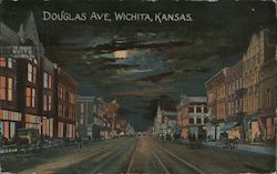 Douglas Ave Wichita Kansas Postcard