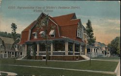 Representative View of Wichita's Residence District Postcard