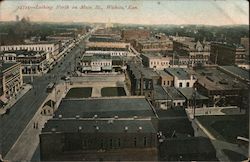 Looking North from Main St. Postcard