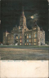 Court House at Night Postcard