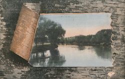 Little Arkansas River, Riverside Park Wichita, KS Postcard Postcard Postcard