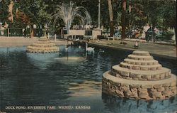 Duck Pond, Riverside Park Postcard