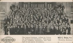 Students of the Wichita Business College Kansas Postcard Postcard Postcard