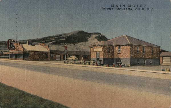 Main Motel Helena, MT Postcard