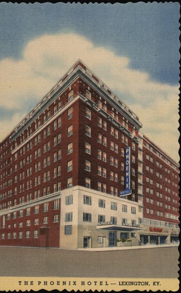 The Phoenix Hotel Lexingtons Largest And Finest 400 Rooms Garage In Connection Kentucky Postcard 6083