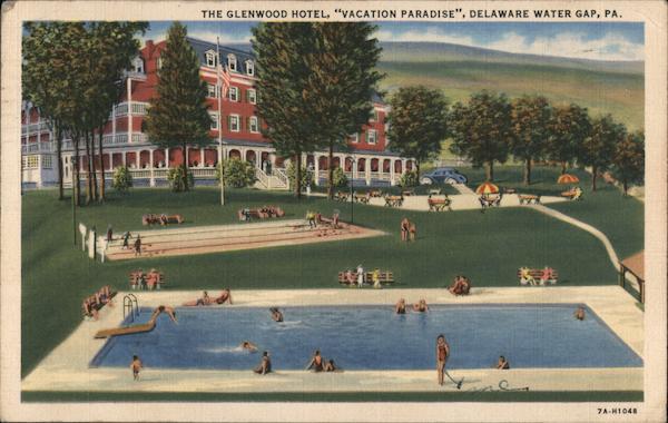 Glenwood Hotel Delaware Water Gap PA Postcard   Card00548 Fr 