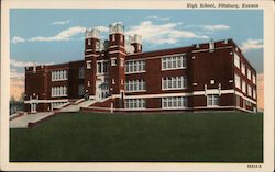 High School Pittsburg, KS Postcard Postcard Postcard