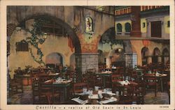 Castilla A Replica of Old Spain in St. Louis Washington Avenue-1115 Postcard