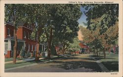 Officer's Row, Jefferson Barracks, Establishied in 1826, Is Located Just Outside St. Louis, MO. Postcard