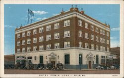 Hotel Edwin Long - Rolla, MO. Missouri Postcard Postcard Postcard