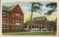 Varnado Hall, "Girls Dormitory", Northwestern State College Natchitoches, LA Postcard Postcard Postcard