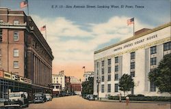 San Antonio Street, Looking West Postcard