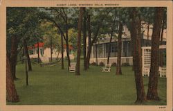 Sunset Lodge and Cottages Postcard