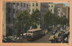 Fifth Avenue and Rockefeller Center New York, NY Postcard Postcard Postcard