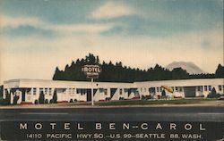 Motel Ben--Carol Seattle, WA Postcard Postcard Postcard