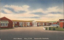 H & S Motel Bonnieville, KY Postcard Postcard Postcard