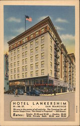 Hotel Lankershim San Francisco, CA Postcard Postcard Postcard