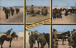 Cavelry Fort Riley, KS Postcard Postcard Postcard