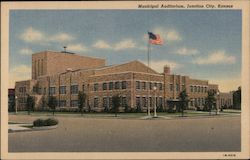 Municipal Auditorium and Community Center for Soldiers Junction City, KS Postcard Postcard Postcard