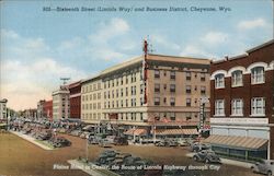 Sixteenth Street (Lincoln Way) and Business District Postcard