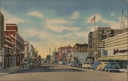 Seventh Street and Business District Looking West Cheyenne, WY Postcard Postcard Postcard